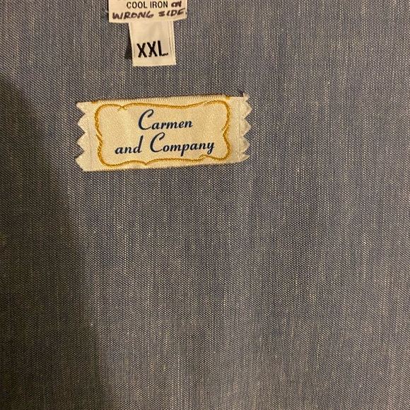 Vintage Signed Colorful Bird Embroidered Gold Trim Denim Grandmacore Vest XXL - Picture 4 of 15